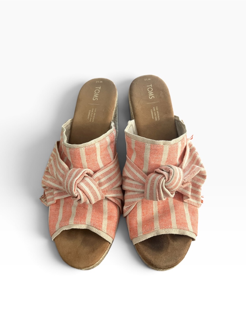 Women’s TOMS Junie Striped Espadrille Wedge Sandals